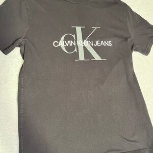 Calvin Klein Jeans Black Crewneck Logo Tee